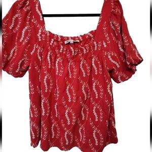 Joy Joy Off The Shoulder Medium Top with Embroidery